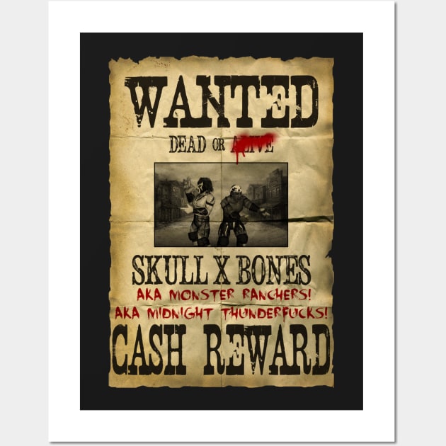 Skull X Bones Wanted Poster Wall Art by SkullTrauma